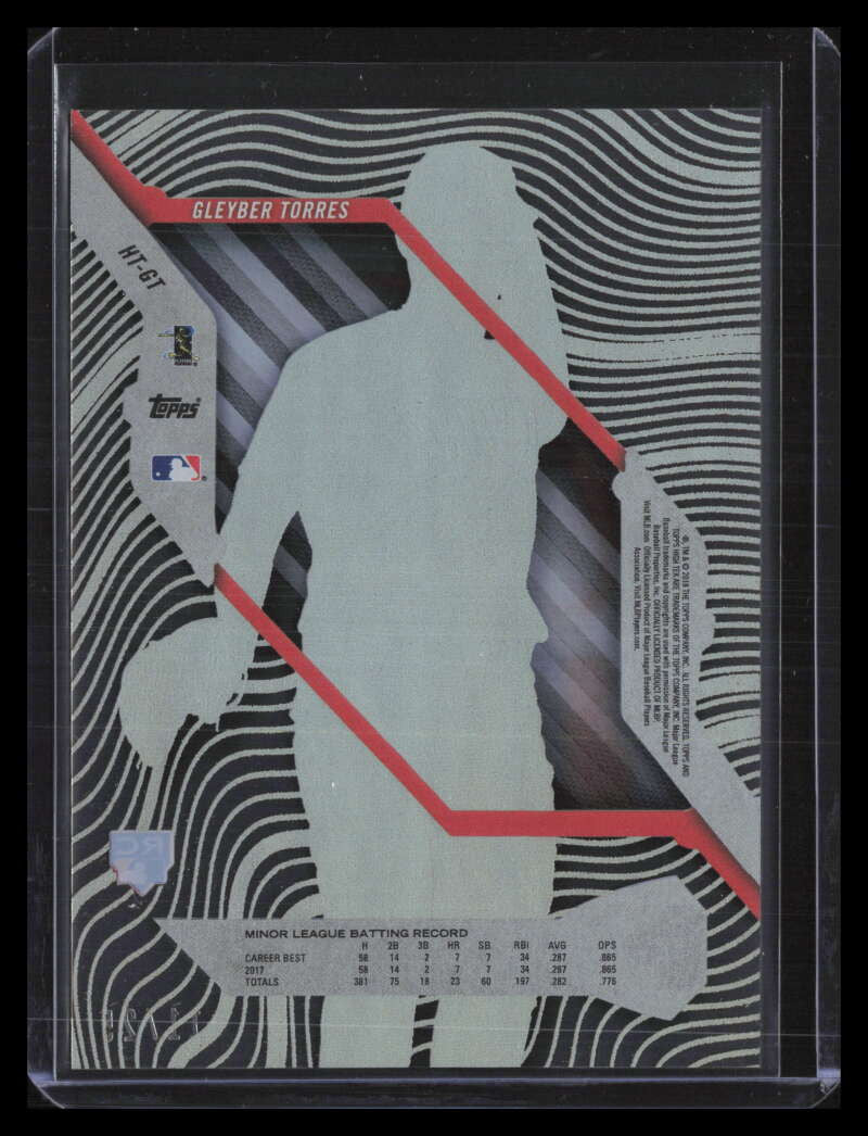2018 Topps High Tek Orange HTGT Gleyber Torres Rookie 11/25