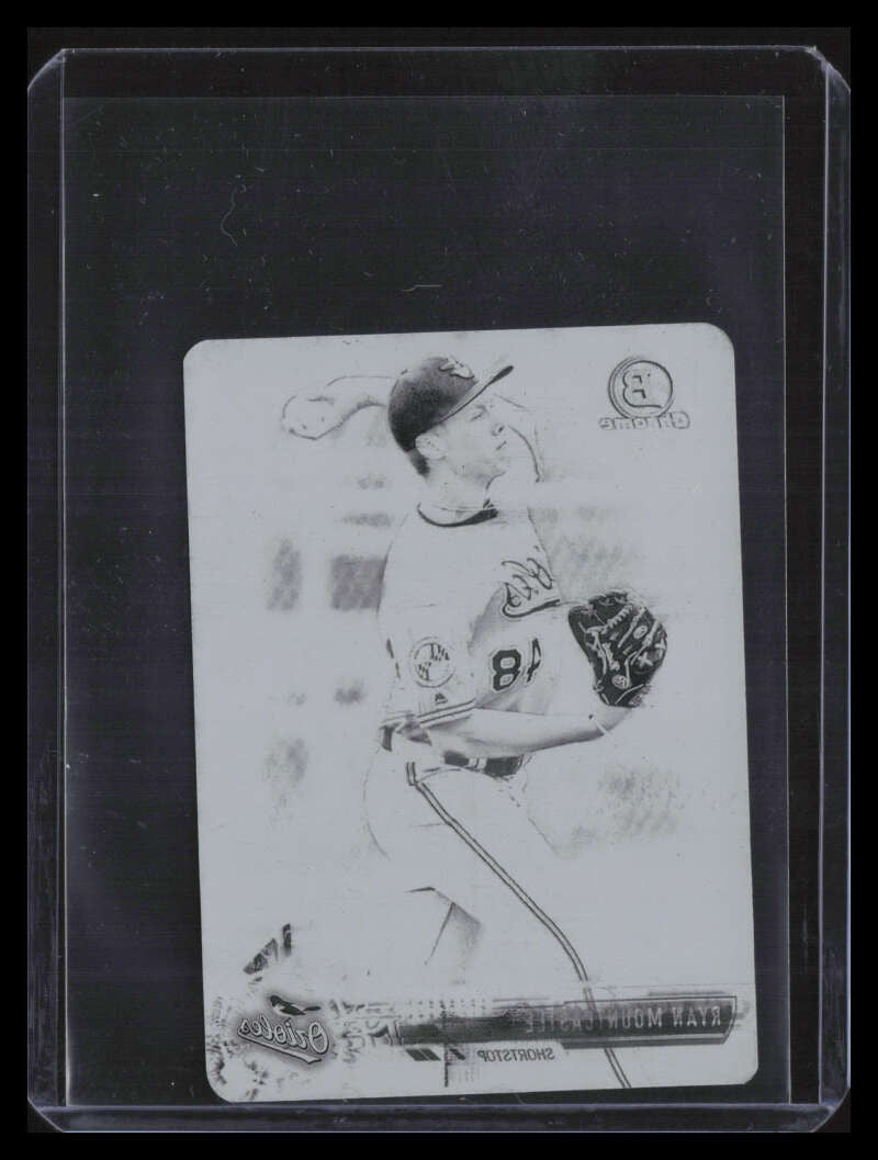 2017 Bowman Chrome Mini Printing Plate Black bcp75 Ryan Mountcastle Rookie 1/1