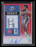 DELETE 124589 2020-21 Panini Contenders Optic Red 113 Saddiq Bey Rookie Auto 89/149
