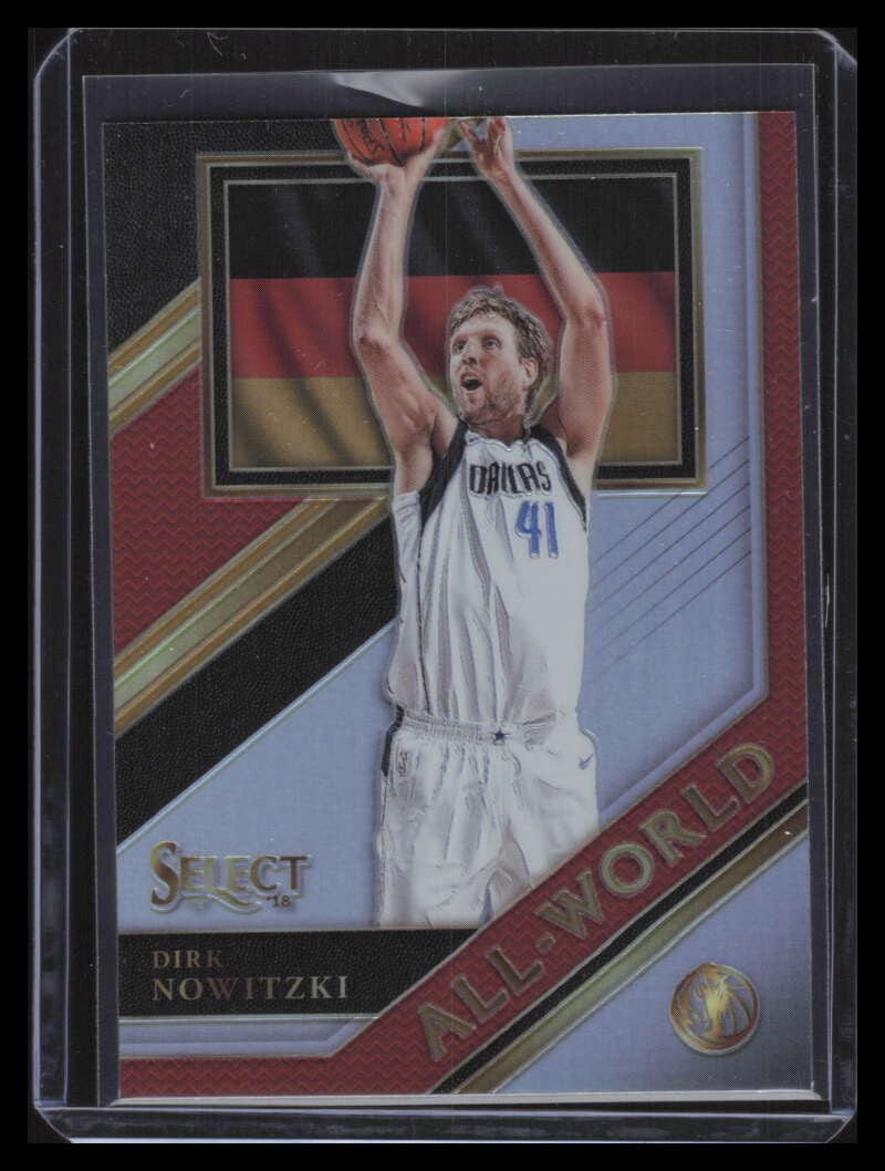 2017-18 Select All World Prizms Silver Refractor 8 Dirk Nowitzki