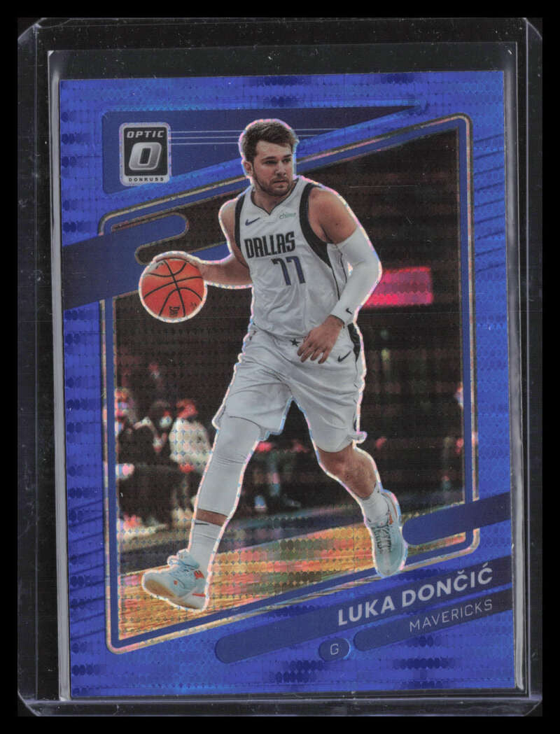 DELETE 124627 2021-22 Donruss Optic Blue Pulsar Refractor 101 Luka Doncic