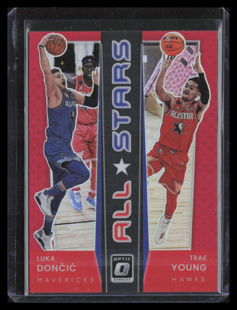 DELETE 124630 2021-22 Donruss Optic All Stars Red Refractor 11 Trae Young Luka Doncic 66/99