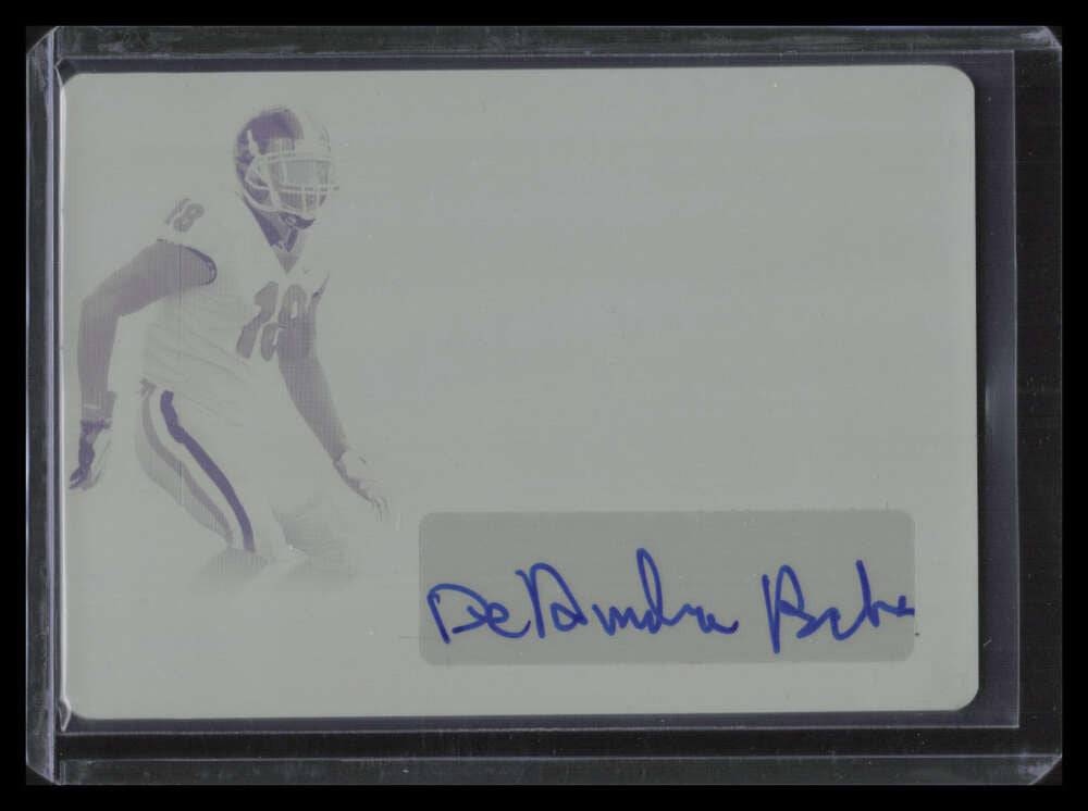 2019 Leaf Trinity Patch Autographs Printing Plate Deandre Baker Rookie Auto 1/1