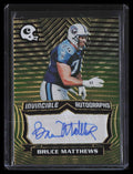 2021 Panini Chronicles Invincible Autographs Gold 2 Bruce Matthews Auto 3/10