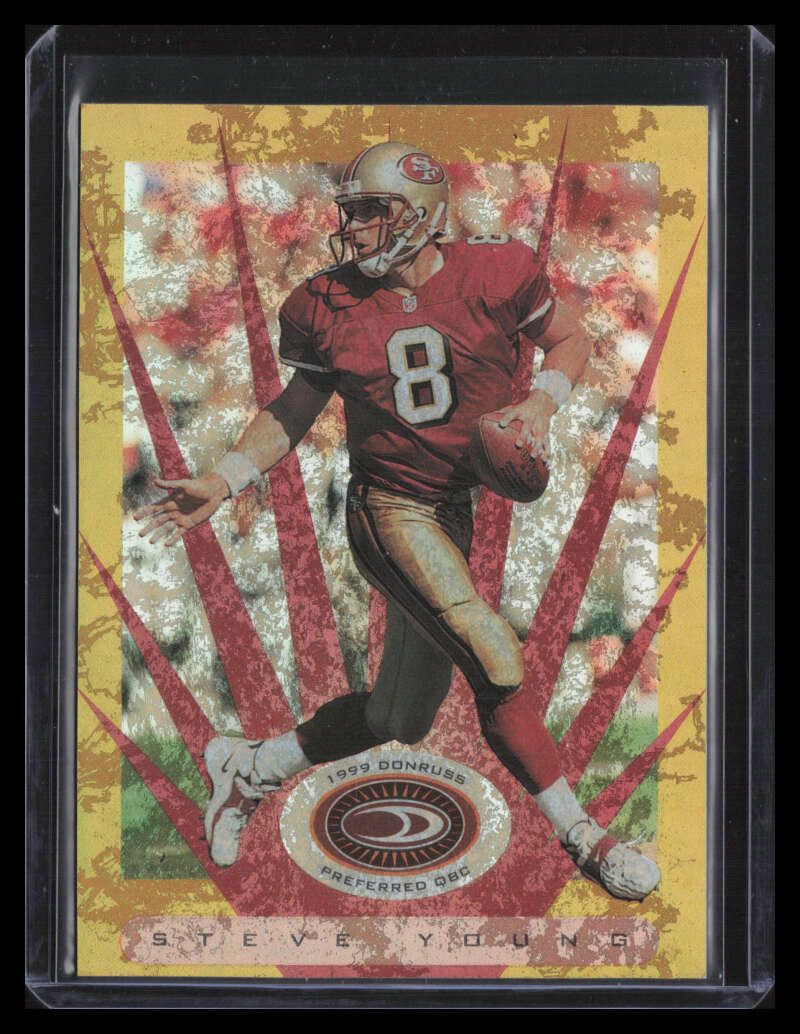 DELETE 124809 1999 Donruss Preferred QBC Power 105 Steve Young G 142/150 Gold