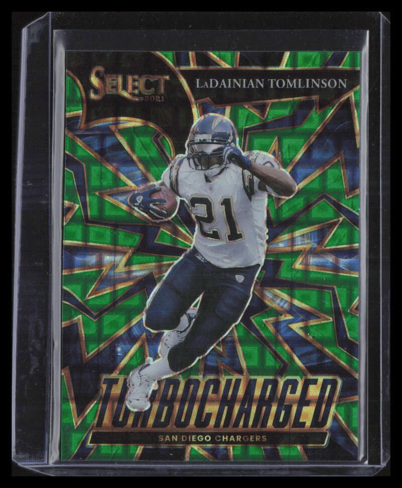 2021 Select Turbocharged Prizm Green Refractor 25 LaDainian Tomlinson 5/5