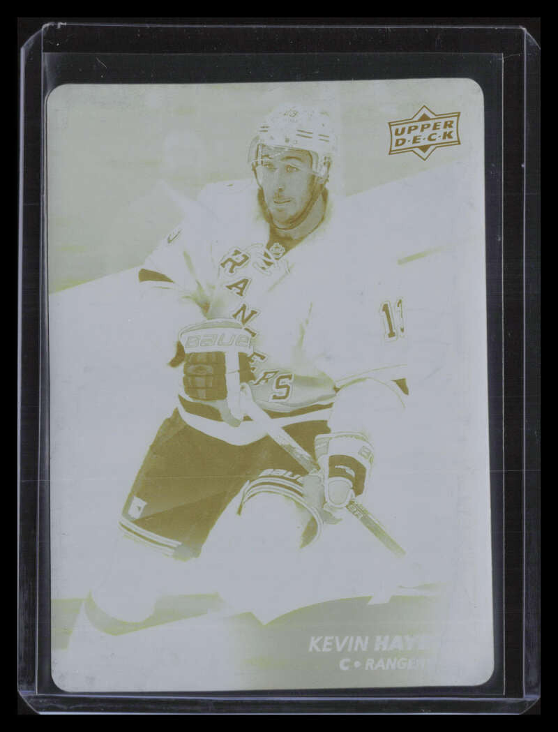 2017-18 Upper Deck MVP Printing Plate Yellow 135 Kevin Hayes 1/1