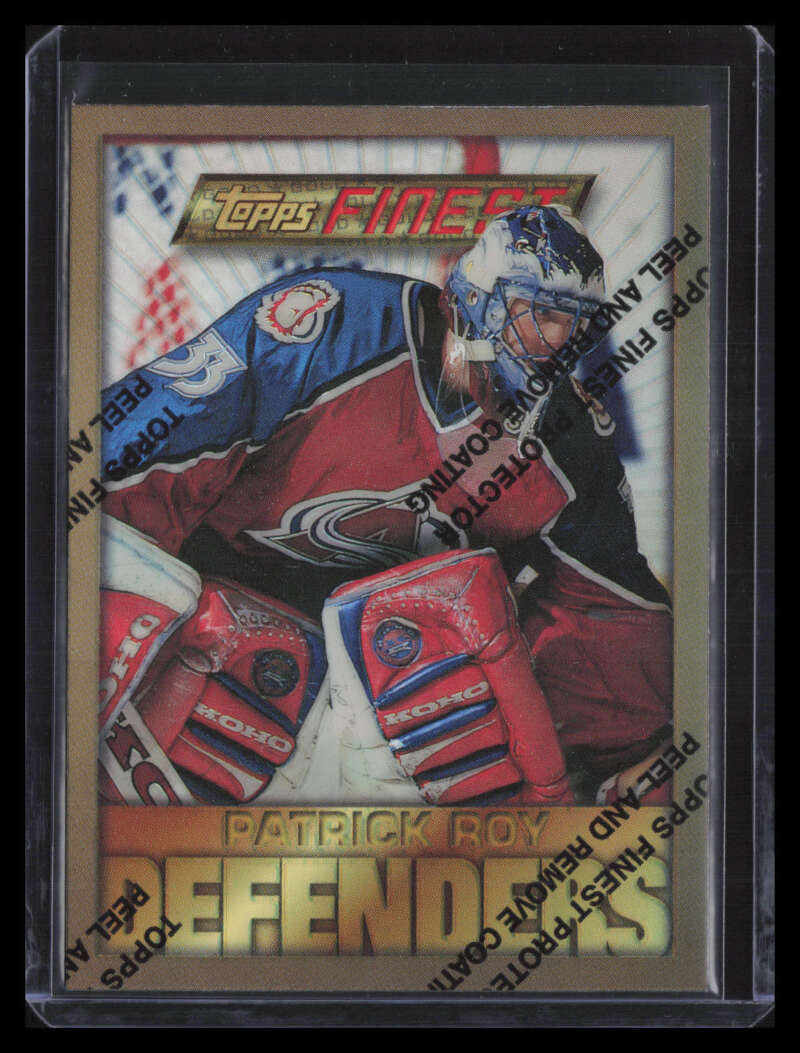 1995-96 Finest Refractor 13 Patrick Roy Gold Rare (b)