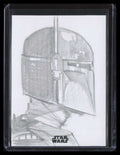 2018 Star Wars Finest Sketches Jessica Hickman Sketch 1/1 Bounty Hunter