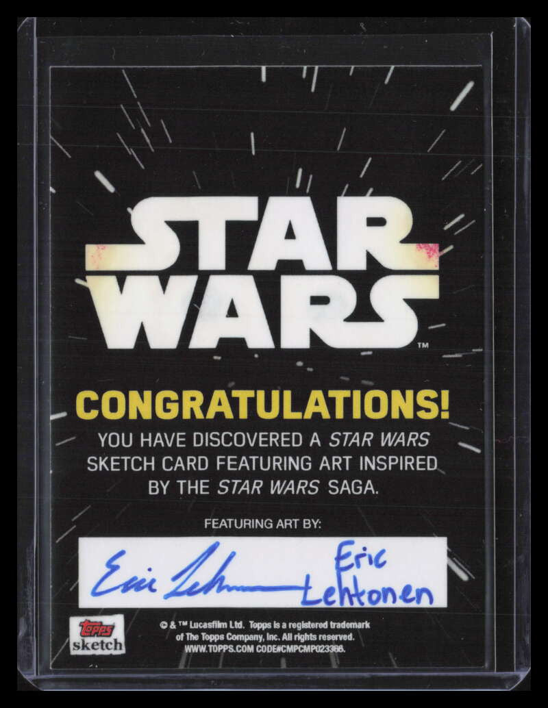 2015 Star Wars Journey to The Force Awakens Sketches Eric Lehtonen Sketch 1/1