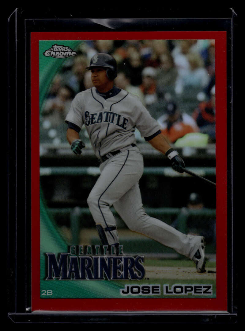 2010 Topps Chrome Red Refractor 103 Jose Lopez 11/25