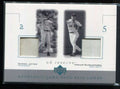 2001 UD Reserve Ball-Base Duos BNJ Nomar Garciaparra Derek Jeter Dual Base