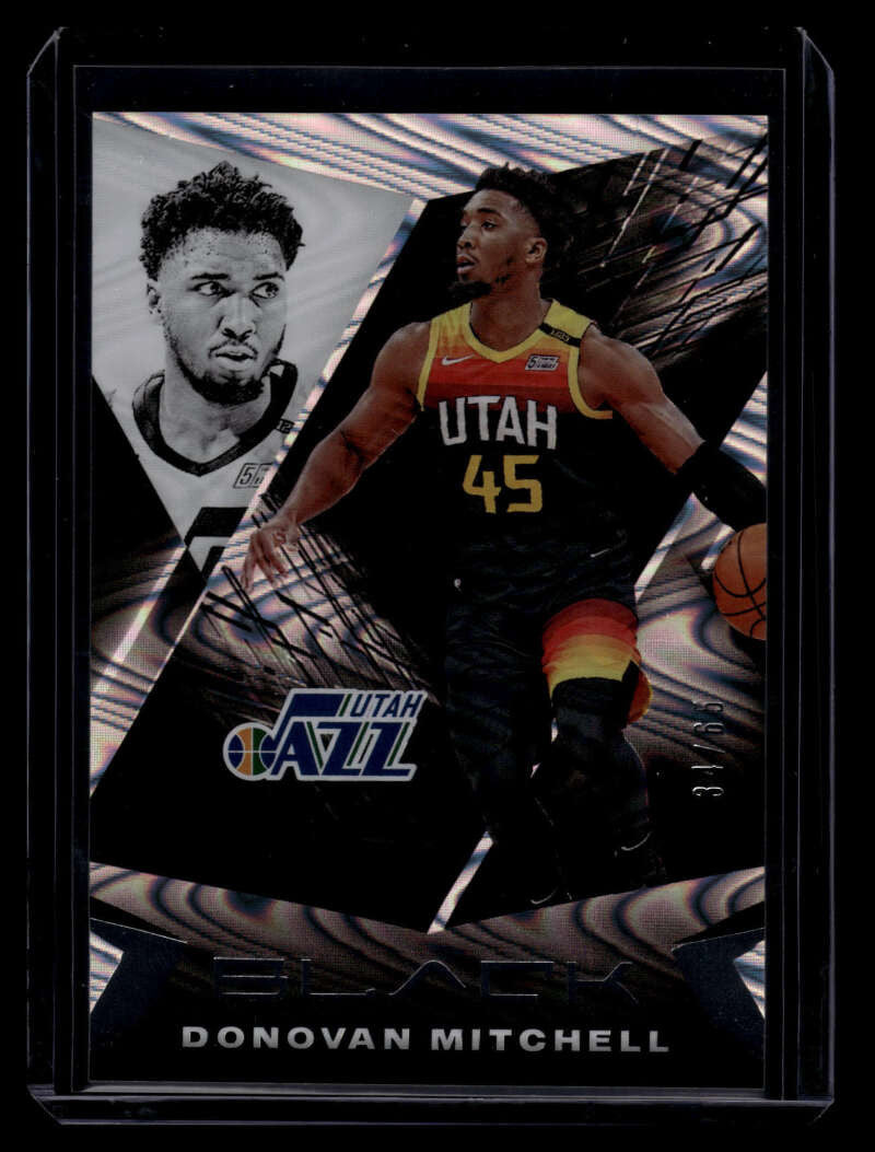 2020-21 Panini Black Swirlorama Silver 5 Donovan Mitchell 34/65
