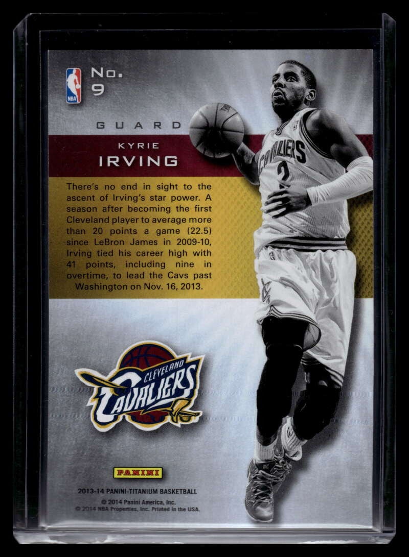 SOLD 125163 2013-14 Panini Titanium Luster 9 Kyrie Irving 1/99