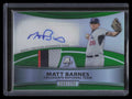 2010 Bowman Platinum Green Refractor Matt Barnes Rookie Patch Auto 100/199