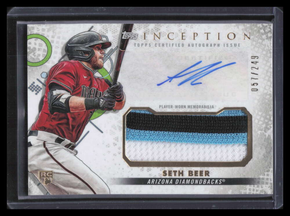 DELETE 125209 2022 Topps Inception Patch Autographs IAPSBE Seth Beer Rookie Patch Auto 57/249