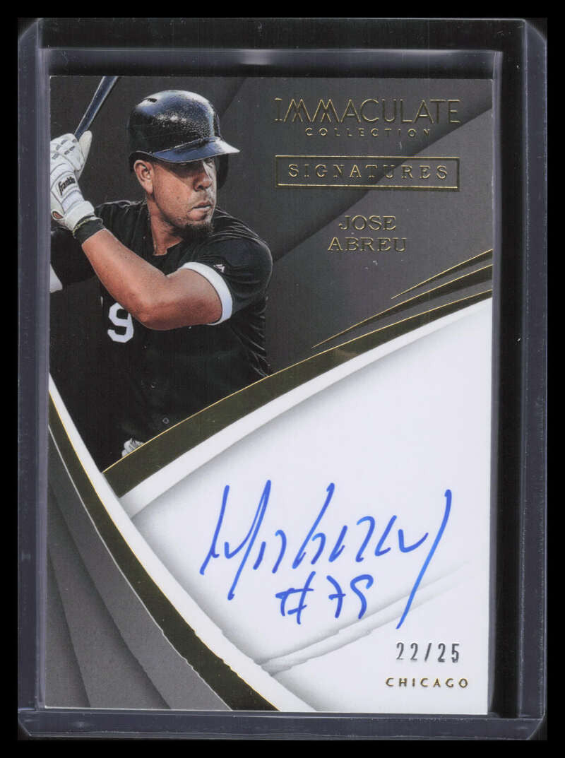 2018 Immaculate Collection Immaculate Signatures 21 Jose Abreu Auto 22/25
