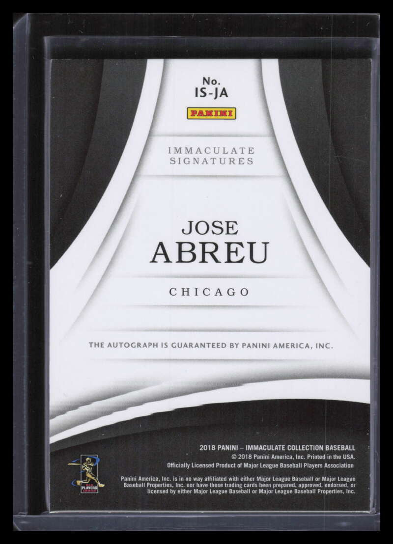 2018 Immaculate Collection Immaculate Signatures 21 Jose Abreu Auto 22/25