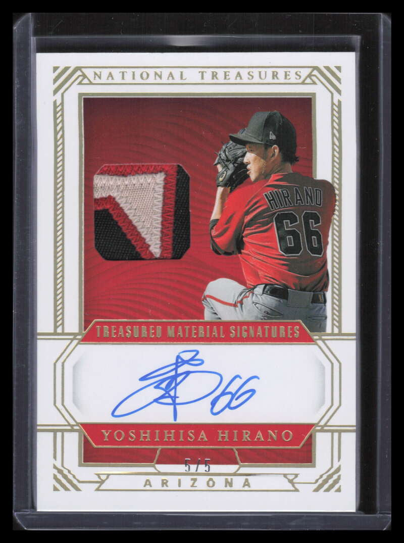 2019 National Treasures Treasured Material Yoshihisa Hirano Patch Auto 5/5