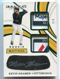 2019 Immaculate Matinee Kevin Kramer Rookie Dual Laundry Tag Patch Auto 5/5