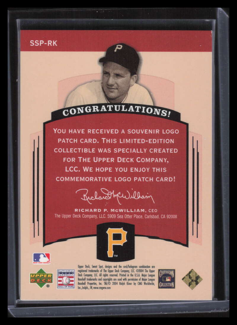 2004 Sweet Spot Classic Patch 230 SSPRK Ralph Kiner All-Star Game Patch 173/230