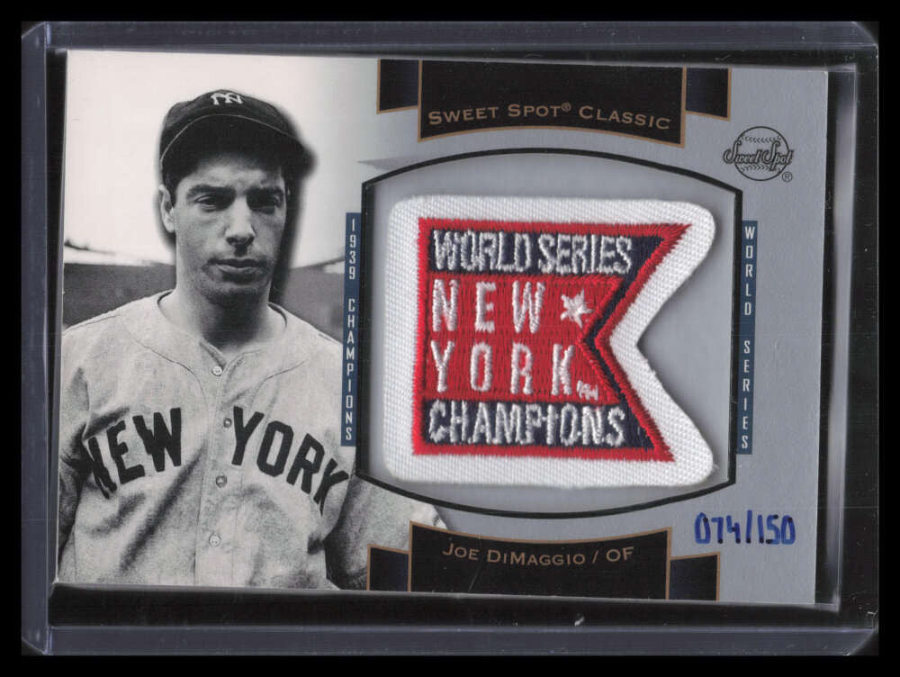 2003 Sweet Spot Classics Patch Cards jd4 Joe DiMaggio World Series Patch 74/150