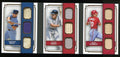 2016 Panini Pantheon Enlightened Ones George Brett Boggs Schmidt Bat Jersey /25