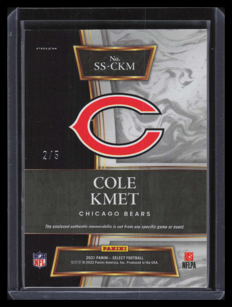 DELETE 125550 2021 Select Select Swatches Prizm Green 50 Cole Kmet Patch 2/5