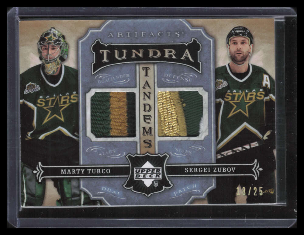 DELETE 125604 2007-08 Artifacts Tundra Tandems Icy Blue TTTZ Turco Zubov Dual Patch 18/25