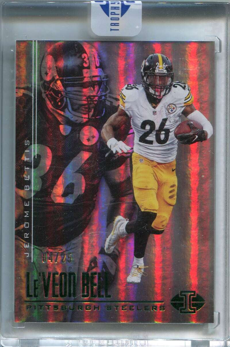 2017 Panini Illusions Green 88 Le'Veon Bell Jerome Bettis 4/25