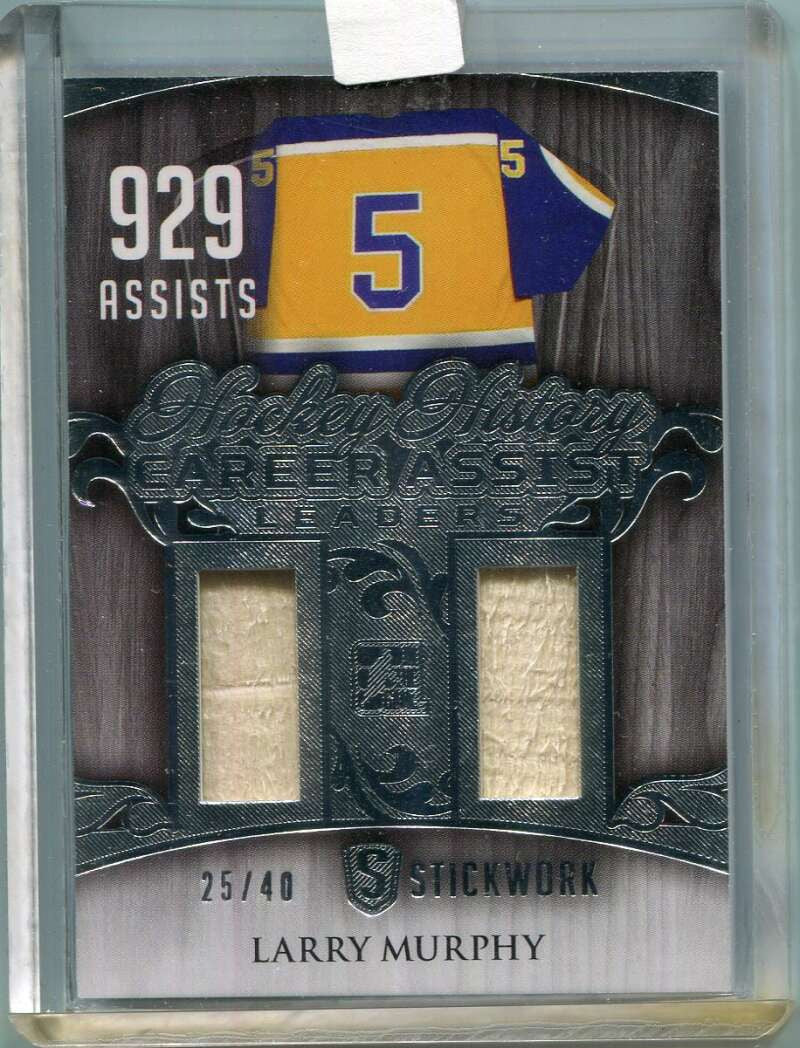 2015-16 ITG Stickwork History Assist Leaders hha07 Larry Murphy Dual Stick 25/40