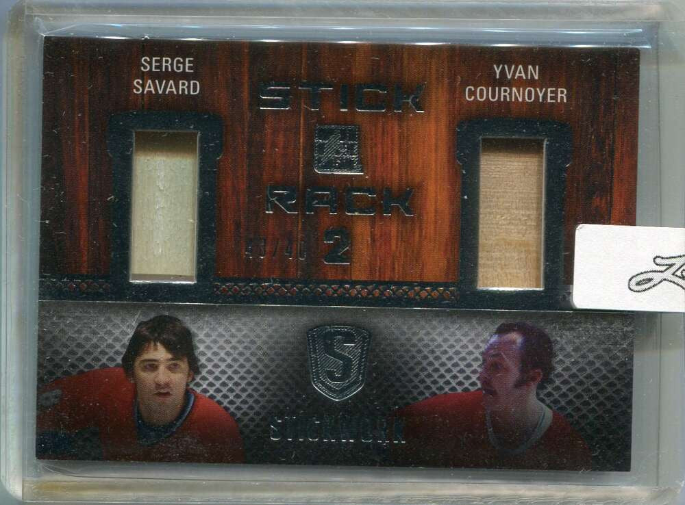 2015-16 ITG Stickwork Stick Rack sr245 Cournoyer Serge Savard Dual Stick 40/40