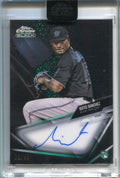 DELETE 125715 2021 Topps Chrome Black CBASS Green Refractor Sixto Sanchez Rookie Auto 76/99