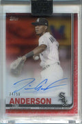 DELETE 125745 2019 Topps Clearly Authentic Autographs Red CAATA Tim Anderson Auto 34/50