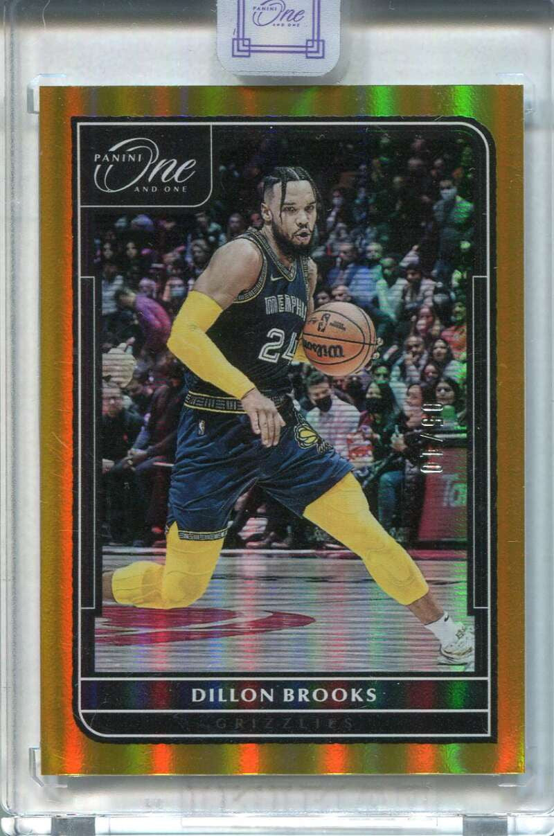 DELETE 125780 2021-22 Panini One &amp; One Gold 95 Dillon Brooks 5/10