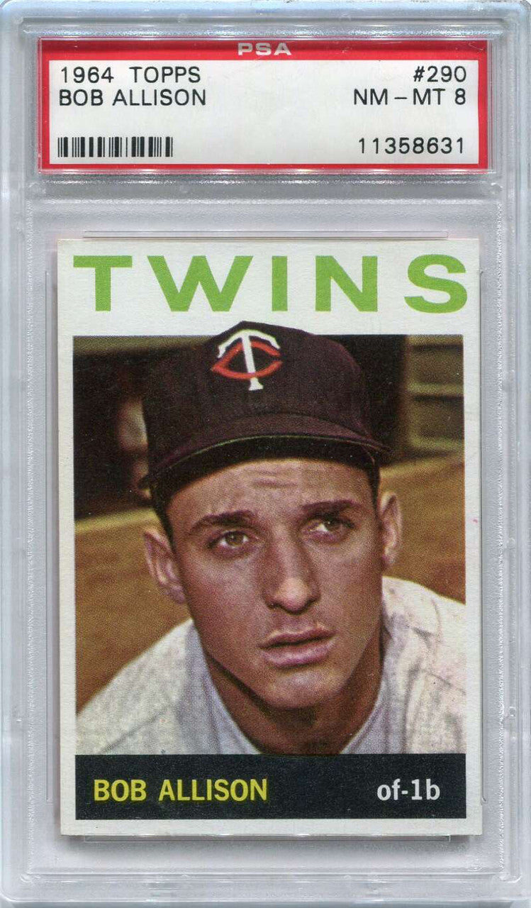SOLD 125877 1964 Topps 290 Bob Allison PSA 8 NM-MT