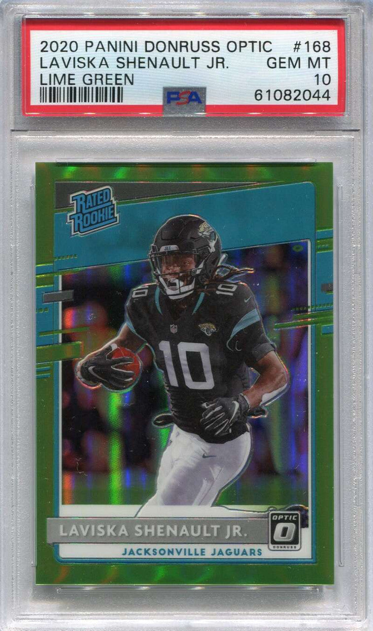 DELETE 125953 2020 Donruss Optic Lime Green 168 Laviska Shenault Jr Rookie 20/35 PSA 10 GEM MT