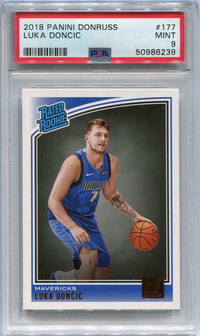 2018-19 Donruss 177 Luka Doncic Rookie PSA 9 MINT