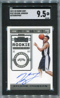 DELETE 126015 2019-20 Panini Contenders 107 Keldon Johnson Rookie Auto SGC 9.5 MT+