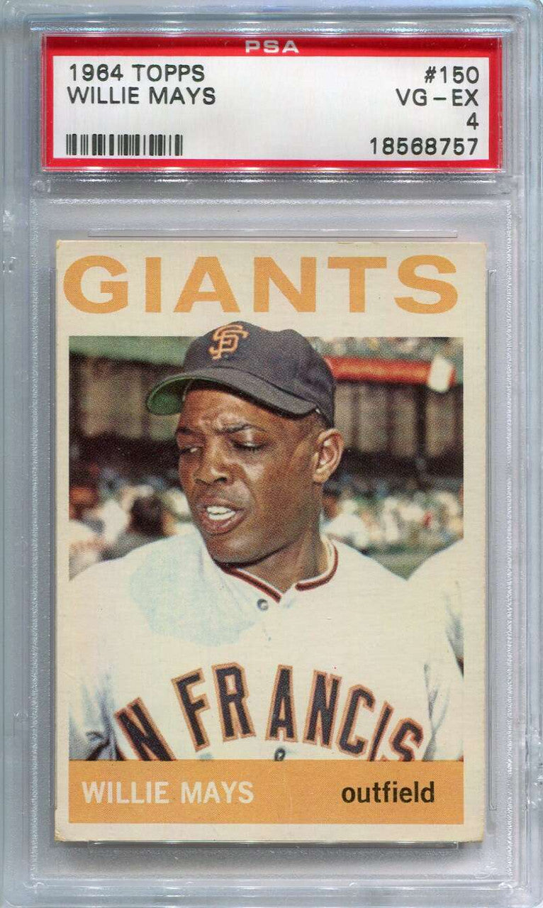 DELETE 126024 1964 Topps 150 Willie Mays PSA 4 EX