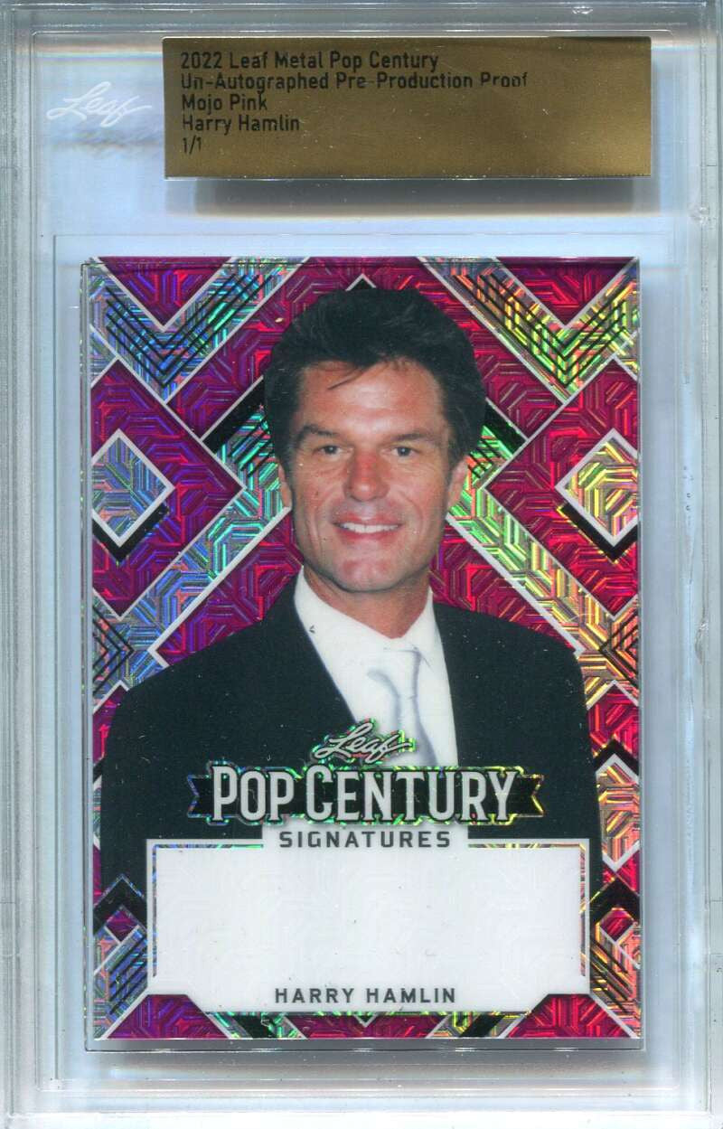 2022 Leaf Metal Pop Century Pre-Production Proof Mojo Pink Harry Hamlin 1/1