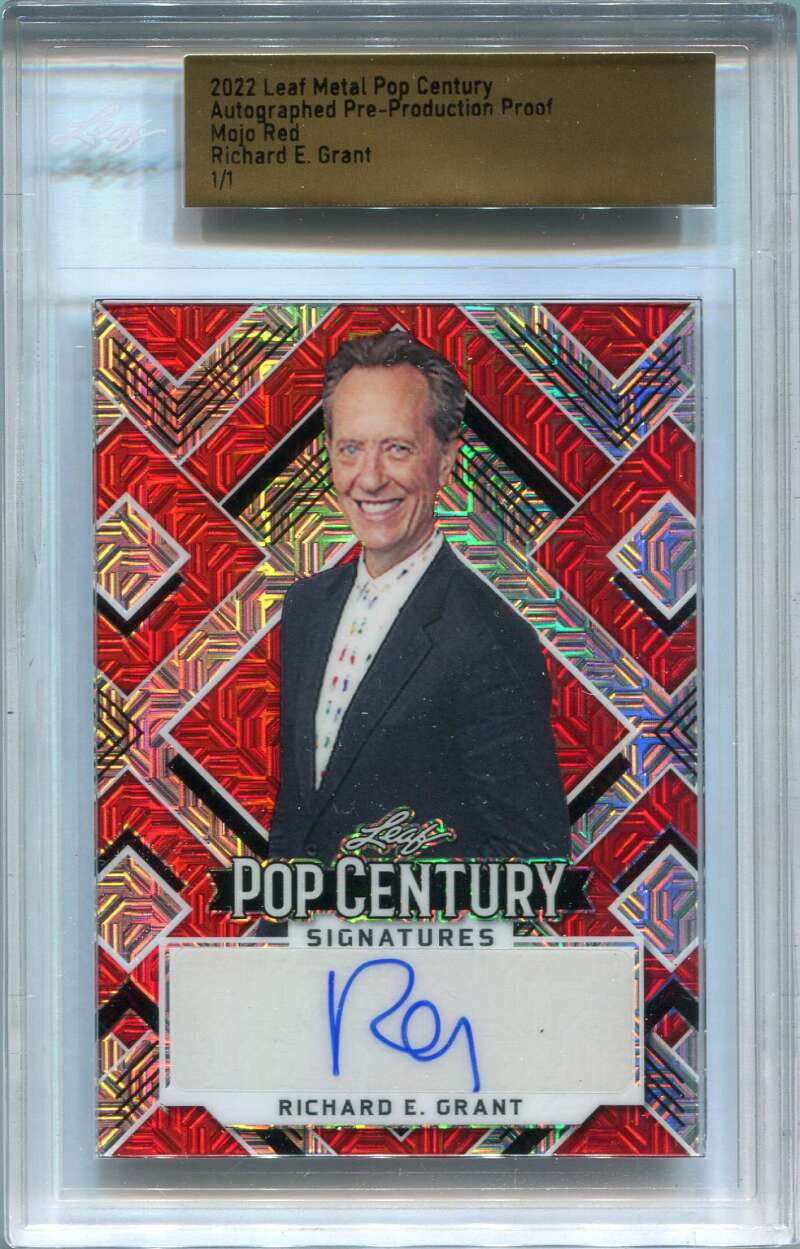 2022 Metal Pop Century Pre-Production Proof Mojo Red Richard E. Grant Auto 1/1