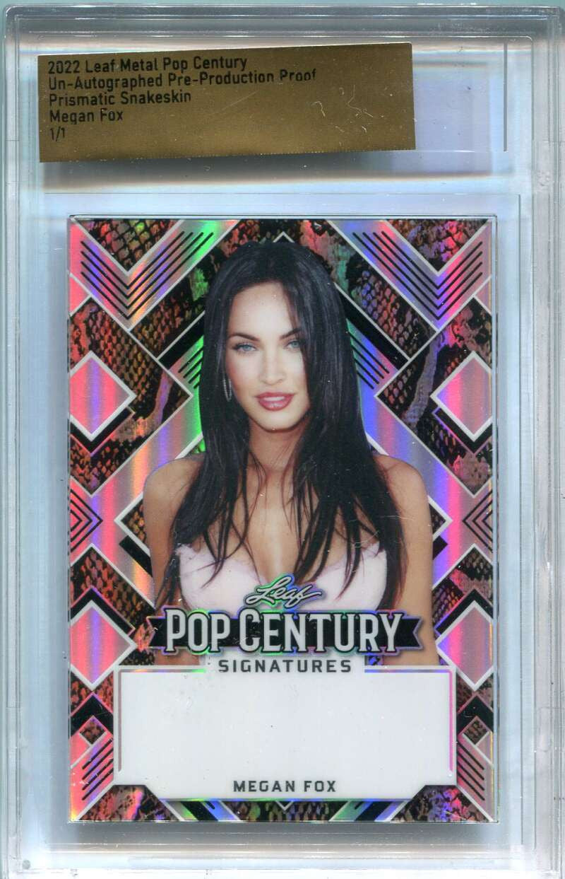 2022 Metal Pop Century Pre-Production Proof Prismatic Snakeskin Megan Fox 1/1