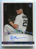 2022 Panini Chronicles Studio Black Signatures 3 Matt Manning Rookie Auto 10/10
