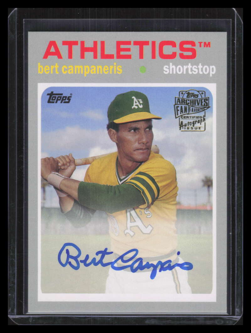 2016 Topps Archives Fan Favorites Autographs FFABC Bert Campaneris Auto