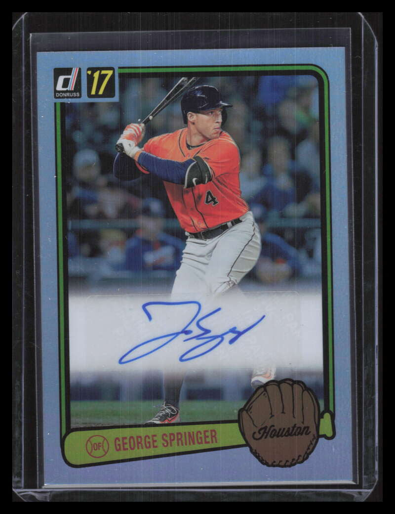 2017 Donruss '83 Retro Signatures 7 George Springer Auto