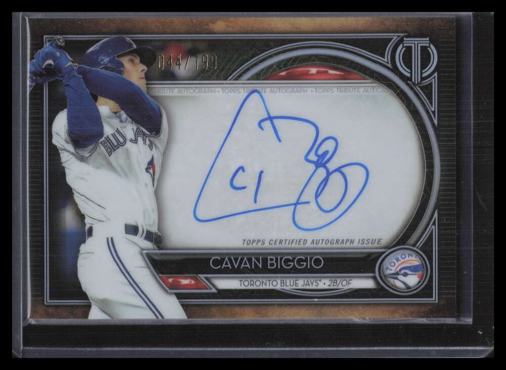 2020 Topps Tribute Autographs TACB Cavan Biggio Auto 44/199