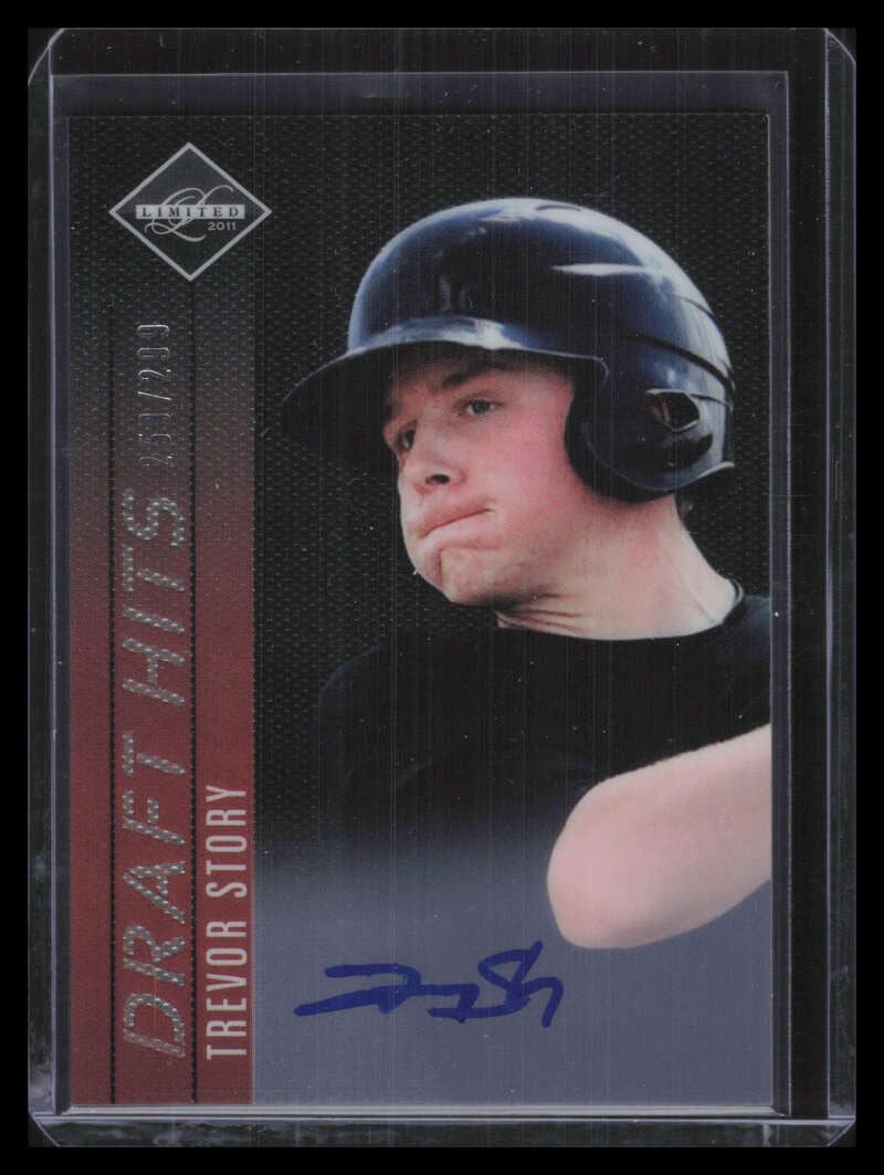 2011 Limited Draft Hits Signatures 18 Trevor Story Rookie Auto 259/299