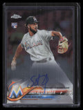 2018 Topps Chrome Rookie Autographs RASA Sandy Alcantara Rookie Auto 124965