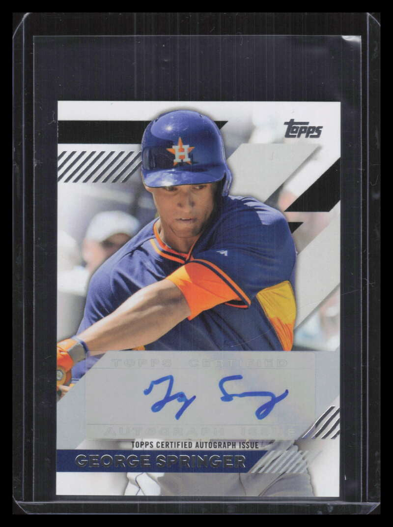 2014 Topps Mini Autographs MAGSP George Springer Rookie Auto